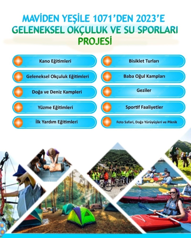 Ahlat´ta `Maviden Yeşile 1071´den 2023´ e Geleneksel Okçuluk ve Su Sporları´ projesi
