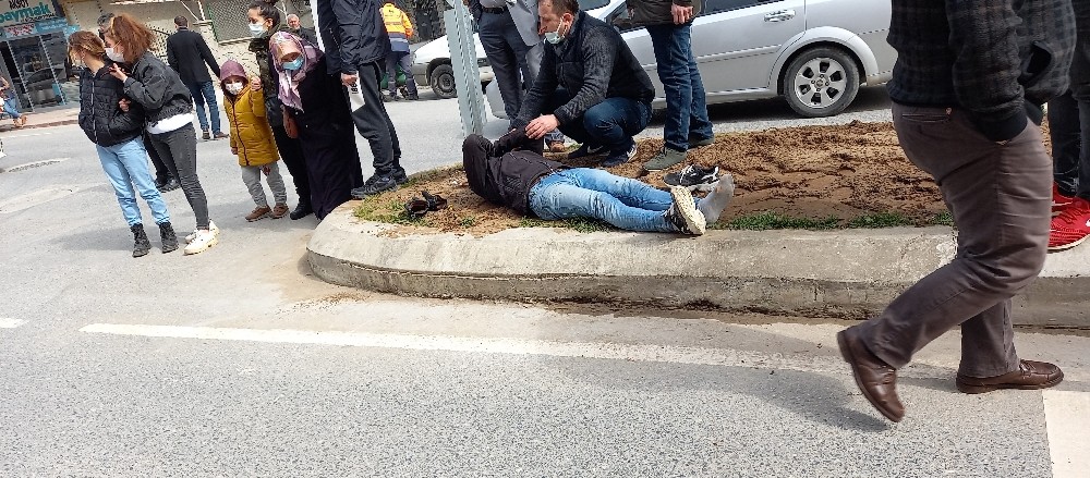 Ambulans kazaları karıştırdı, yaralı dakikalarca yerde bekledi
