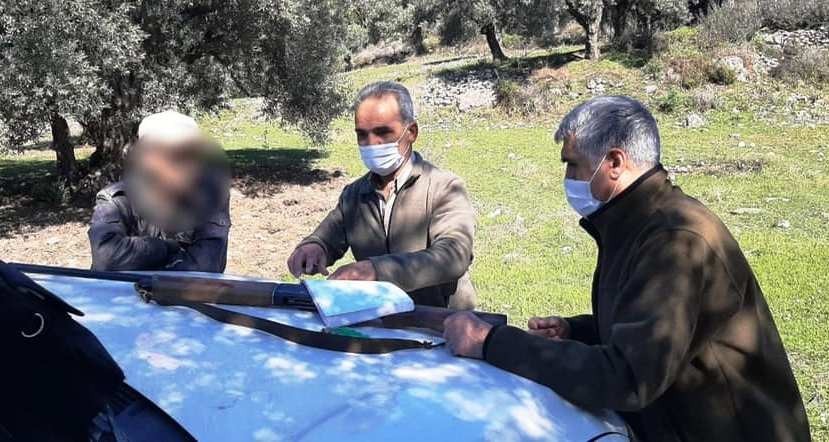 Av kontrolünde 3 kişiye 18 bin TL ceza kesildi
