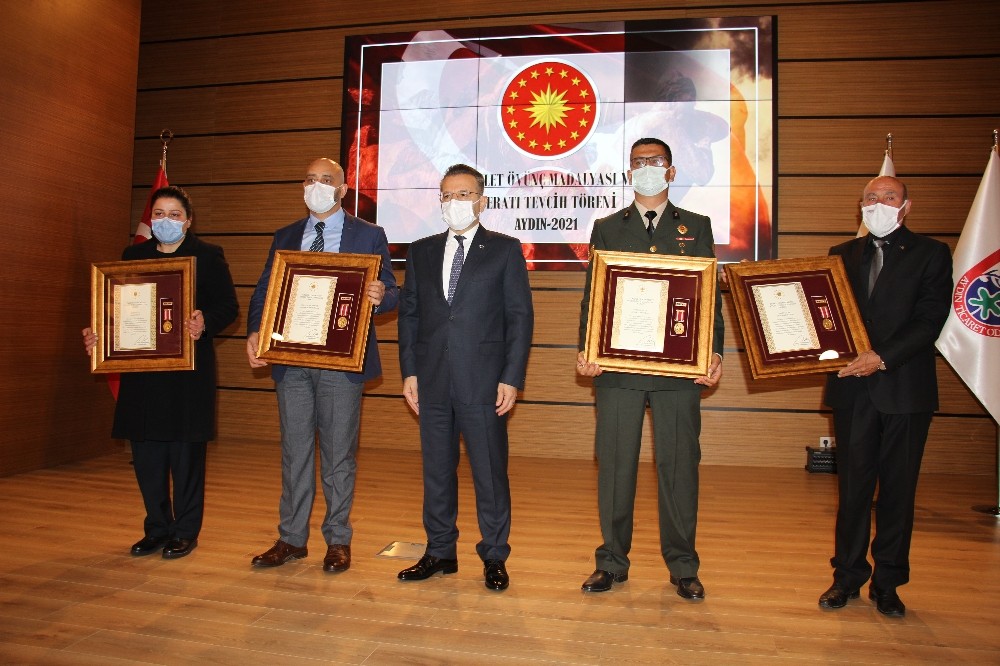 Aydın´da Devlet Övünç Madalyası ve Beratı Tevcih Töreni gerçekleştirildi
