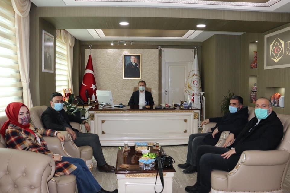 Basın mensuplarından Kaymakam Yelek´e ziyaret
