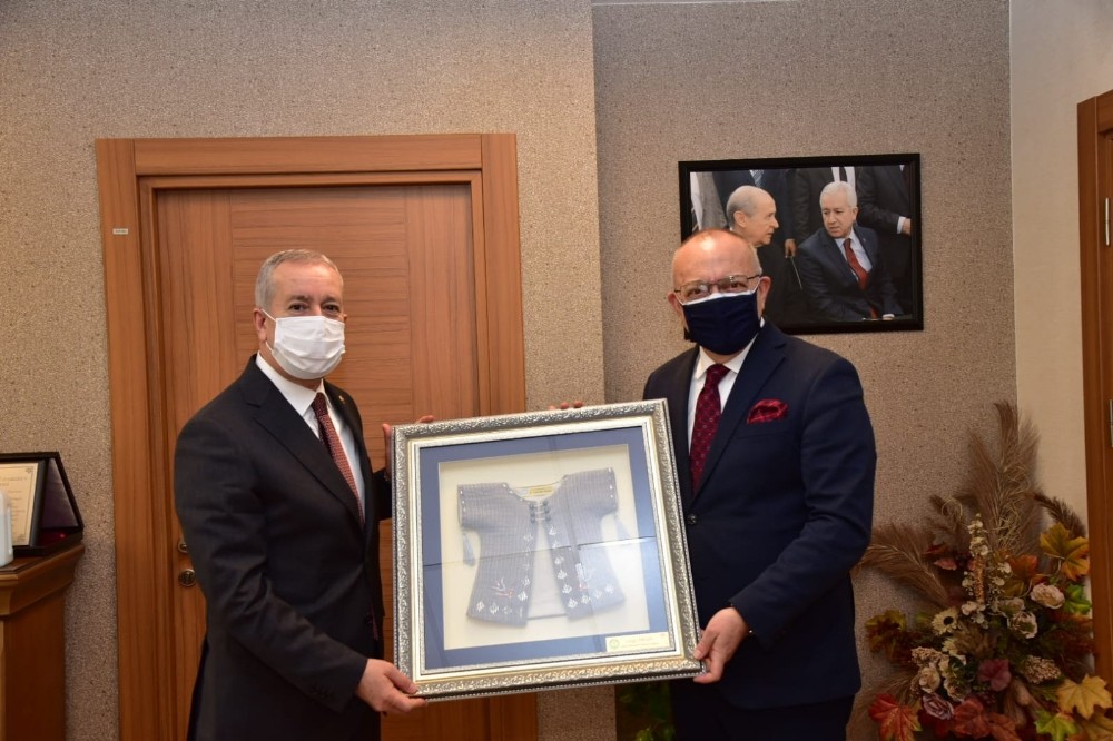 Başkan Ergün, MHP Genel Merkezini ziyaret etti
