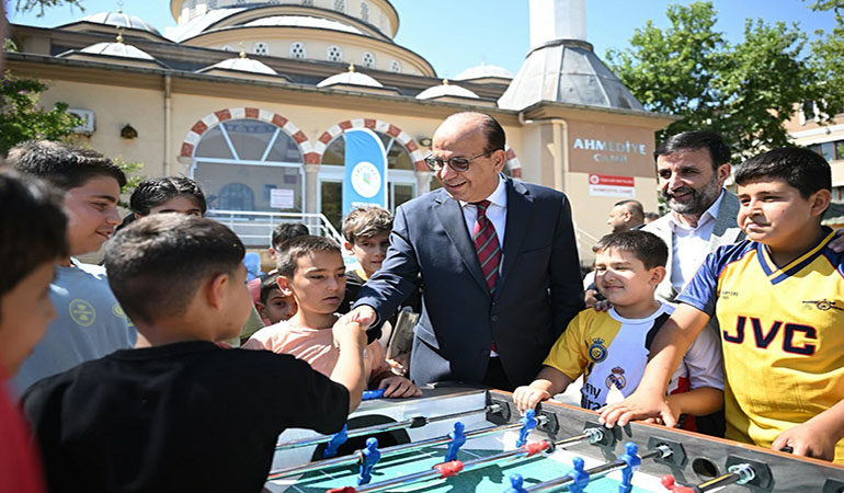 Başkan Geçit, “Rotamız Cami Neşesi” Etkinliğinde Çocukların Coşkusuna Ortak Oldu