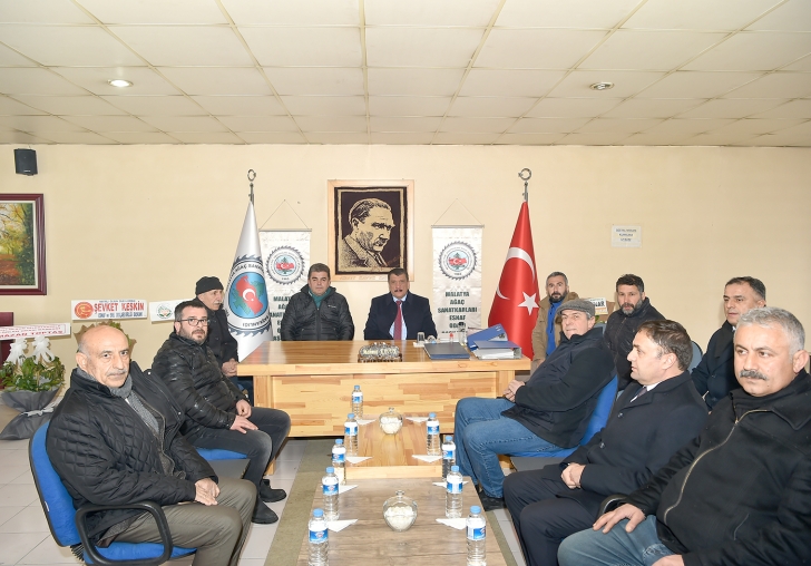 Başkan Gürkandan Ağaç Sanatkârları Odasına ziyaret
