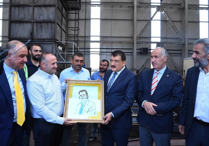 Başkan Gürkan maden firmasını ziyaret etti