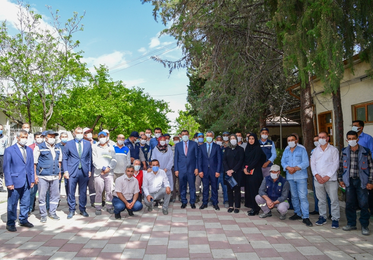 Başkan Gürkan  Mezarlık Personeliyle Bir Araya Geldi