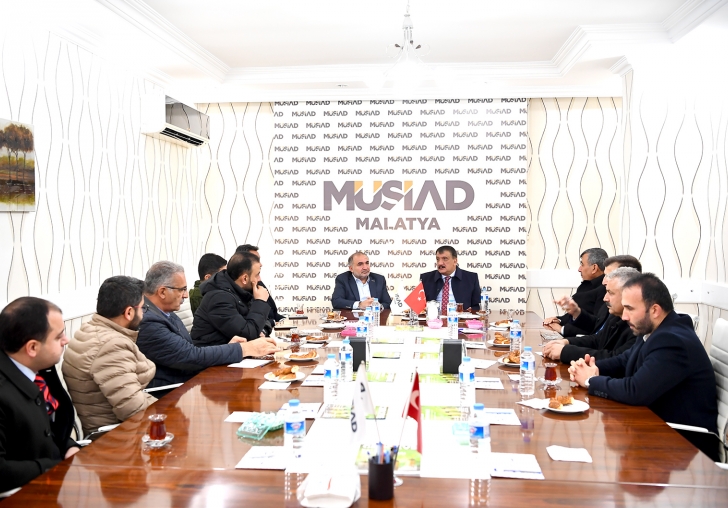 BAŞKAN GÜRKAN MÜSİAD MALATYA ŞUBESİNİ ZİYARET ETTİ