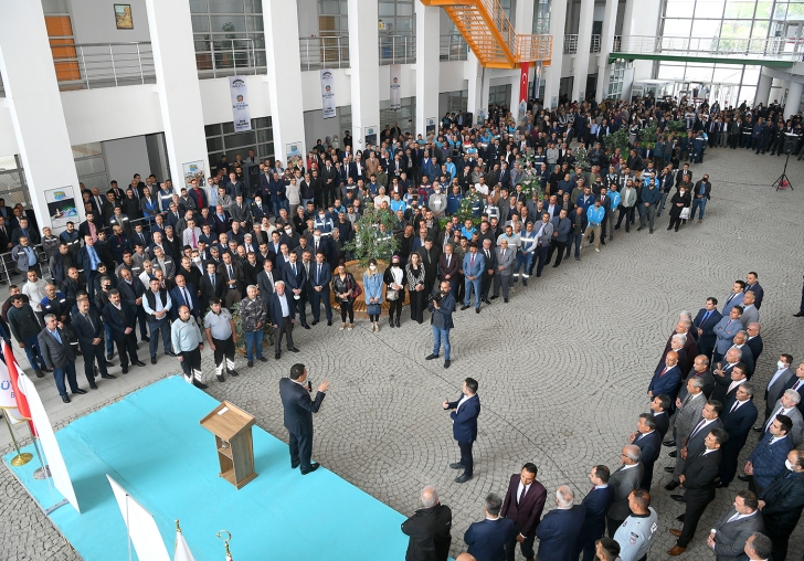 Başkan Gürkan Personelle Bayramlaştı