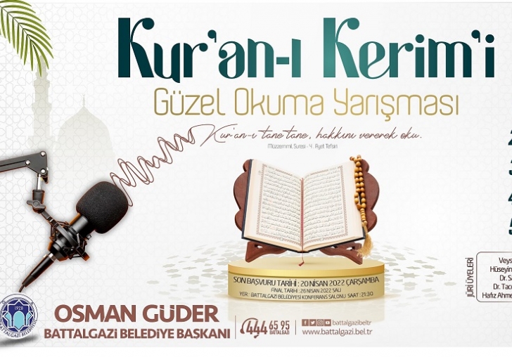 BATTALGAZİ BELEDİYESİNDEN UMRE ÖDÜLLÜ KURAN-I KERİM OKUMA  YARIŞMASI