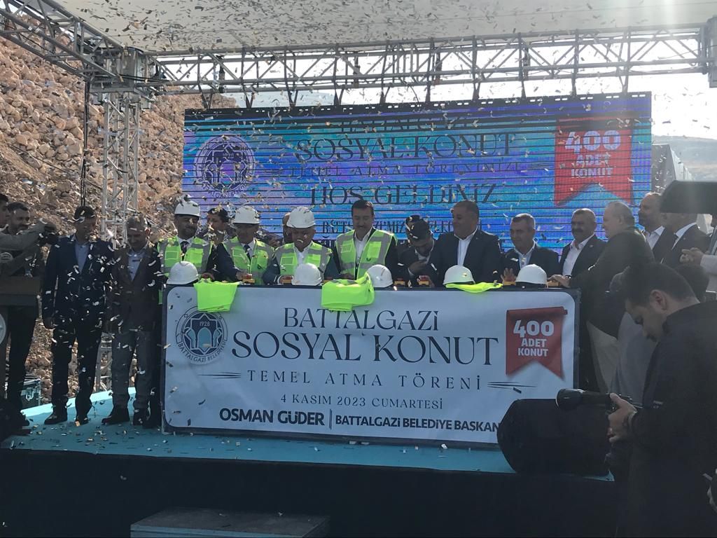 Battalgazi’de 200 sosyal konutun temeli atıldı