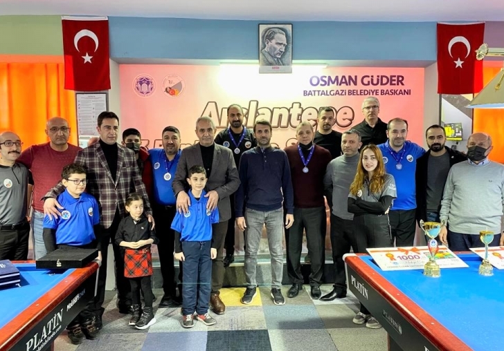 BATTALGAZİDEKİ BİLARDO ŞAMPİYONASI SONA ERDİ