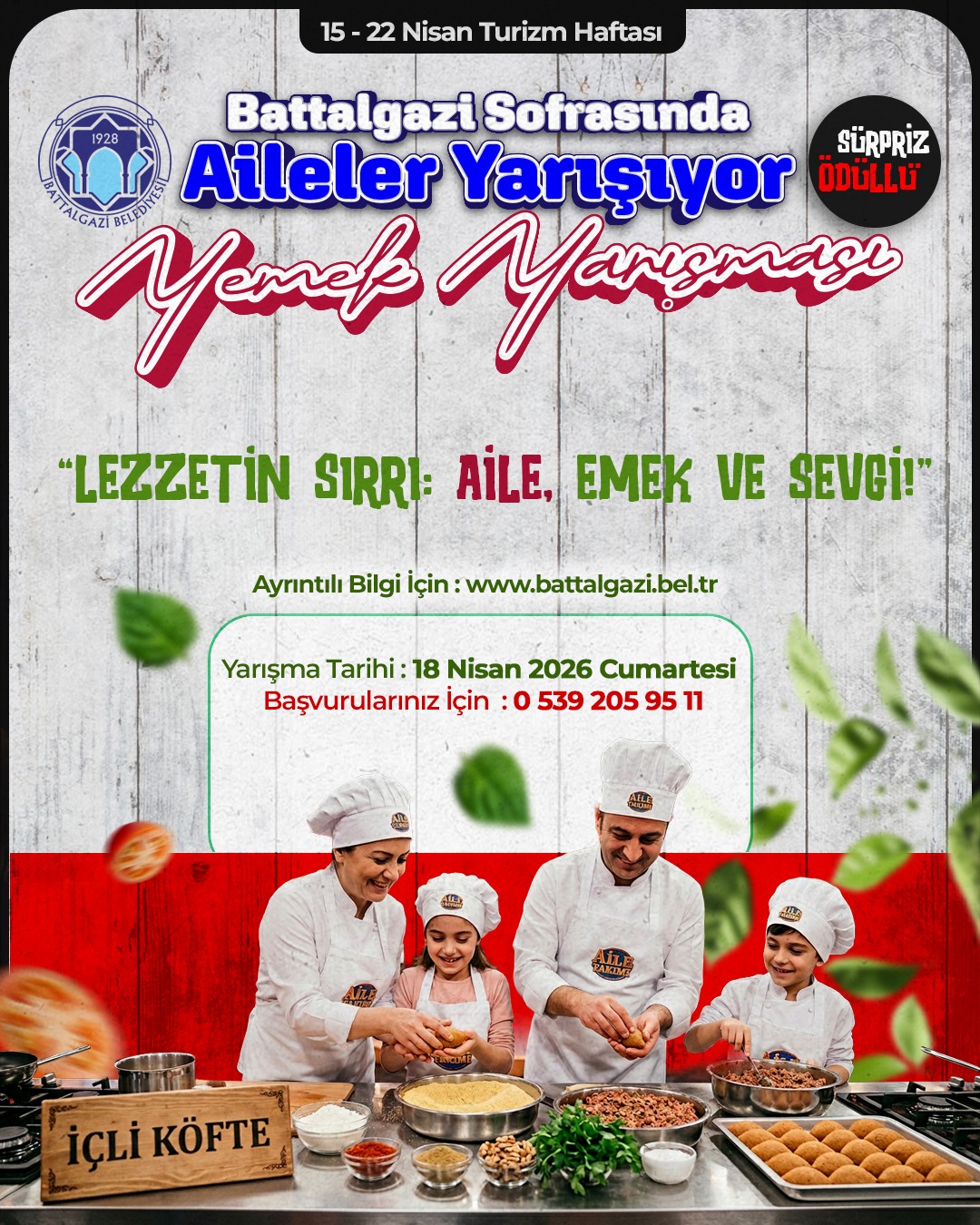 BATTALGAZİ SOFRASINDA LEZZETLİ REKABET: AİLELER İÇLİ KÖFTE İLE YARIŞACAK