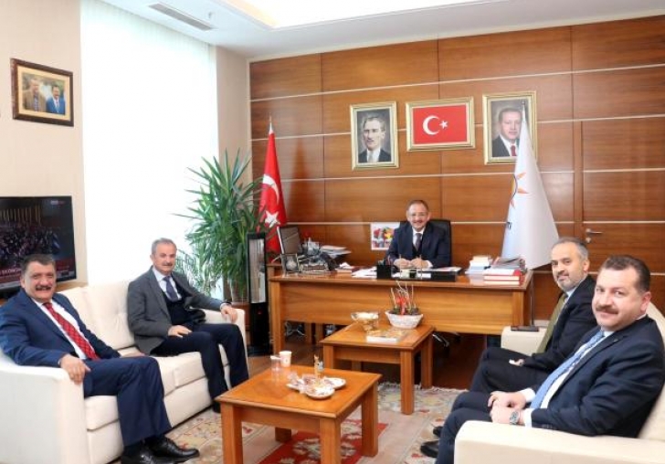 Belediye başkanlarından Özhaseki'ye ziyaret