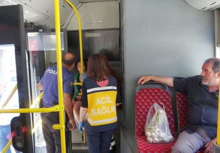 Belediye Otobüsünde Uykuya Doyamadı!. 