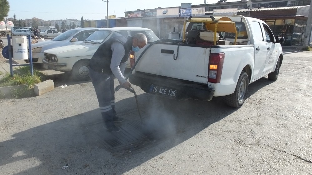 Burhaniye de sivrisineğe kesintisiz mücadele
