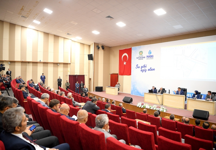 BÜYÜKŞEHİR BELEDİYE MECLİSİ lll. BİRLEŞİMİ MASKİ GENEL MÜDÜRLÜĞÜ TOPLANTI SALONUNDA GERÇEKLEŞTİRİLDİ