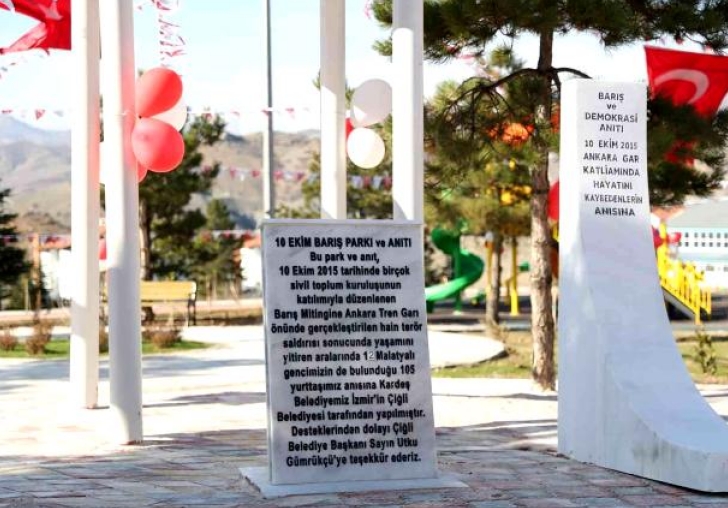 Çiğli Belediyesinden Malatya'ya Barış Güvercinleri Parkı