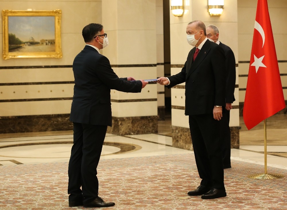 Cumhurbaşkanı Erdoğan, Romanya Büyükelçisini kabul etti
