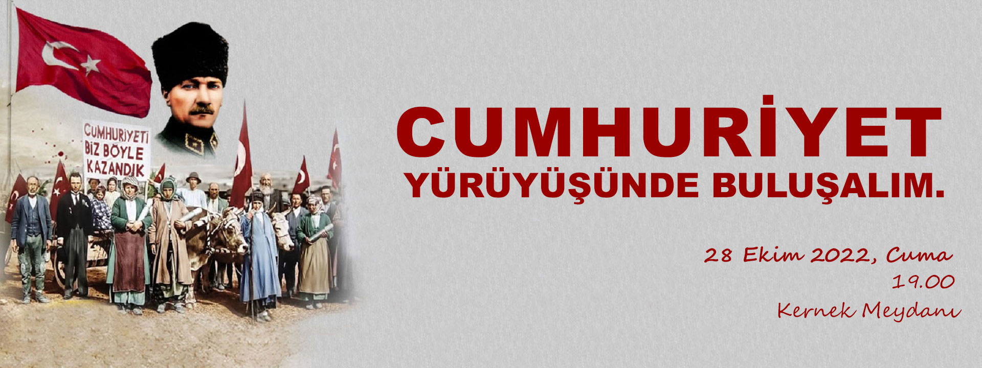 CUMHURİYET YÜRÜYÜŞÜ DUYURUSU
