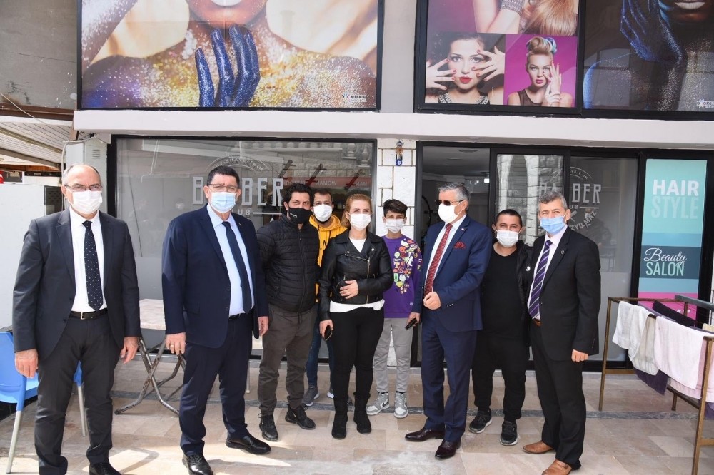 Dere´den Kemer´de esnaf ve sanatkarlara pandemi ziyareti
