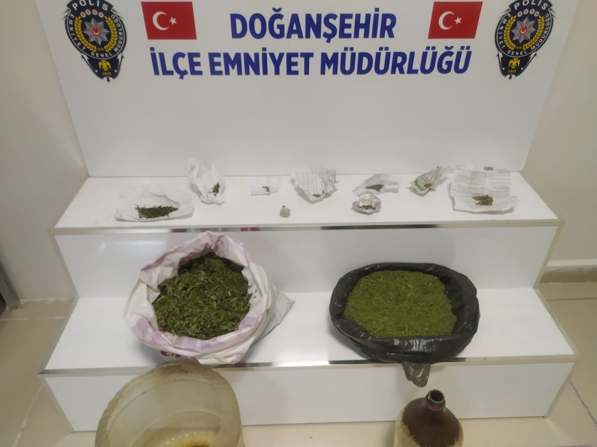 Doğanşehir’de Uyuşturucu Operasyonu
