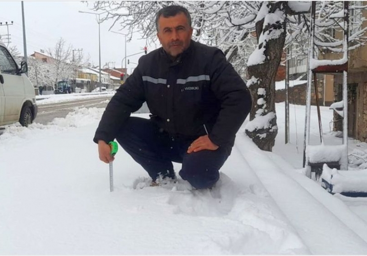 Doğanşehir İlçesinde Kar Yağışı Etkili Oldu