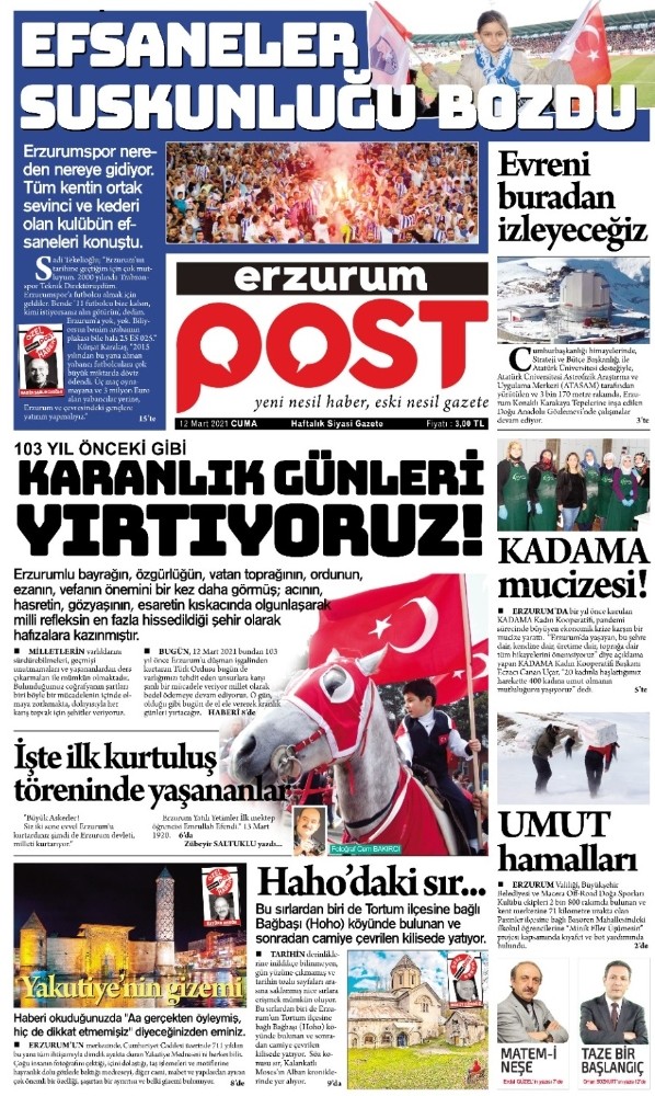 Erzurum Post Gazetesi yayına başladı
