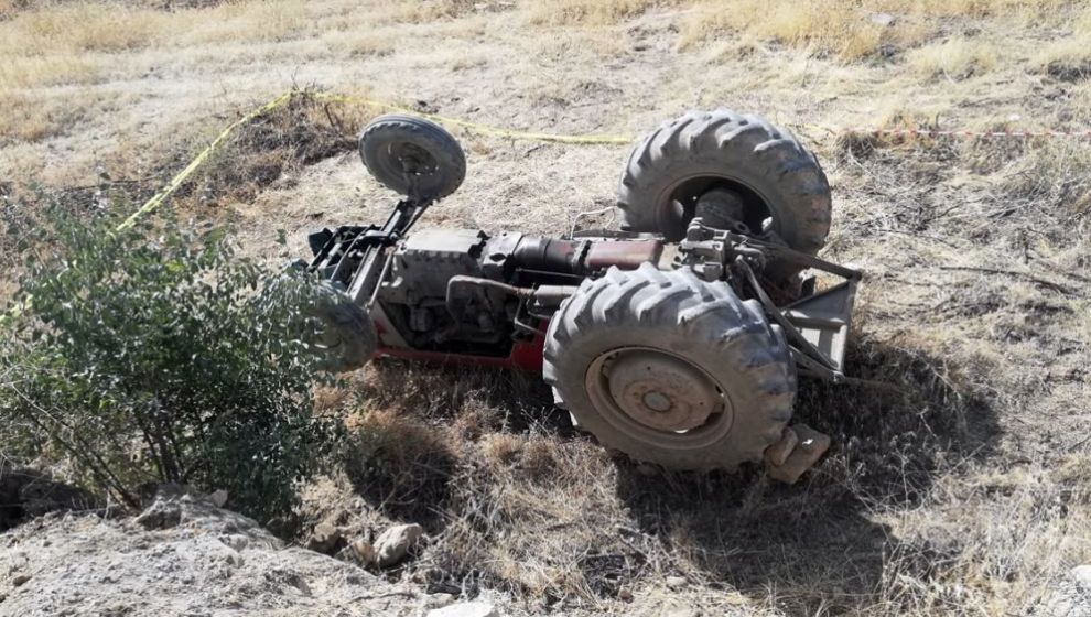 Eski Muhtar da Traktör Kazası Kurbanı