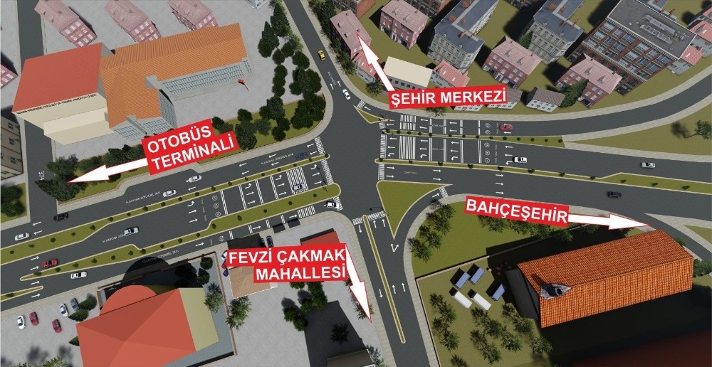 Fiskobirlik kavşağı çözüme kavuşturuluyor
