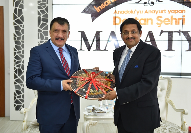 Hindistan Büyükelçisini kabul eden Başkan Gürkan, MİLLİ KURTULUŞ SAVAŞIMIZDA HİNDİSTAN  YANIMIZDA OLMUŞTUR