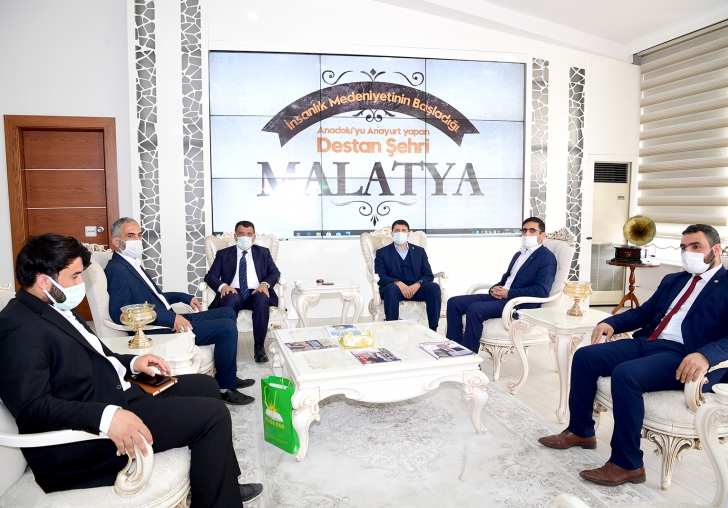 Hüda-Par Malatya İl Başkanı Dönmezer,  Başkan Gürkanı Ziyarette Bulundu