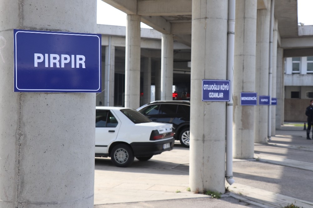 İlçe araçlarına terminalde yer gösterildi
