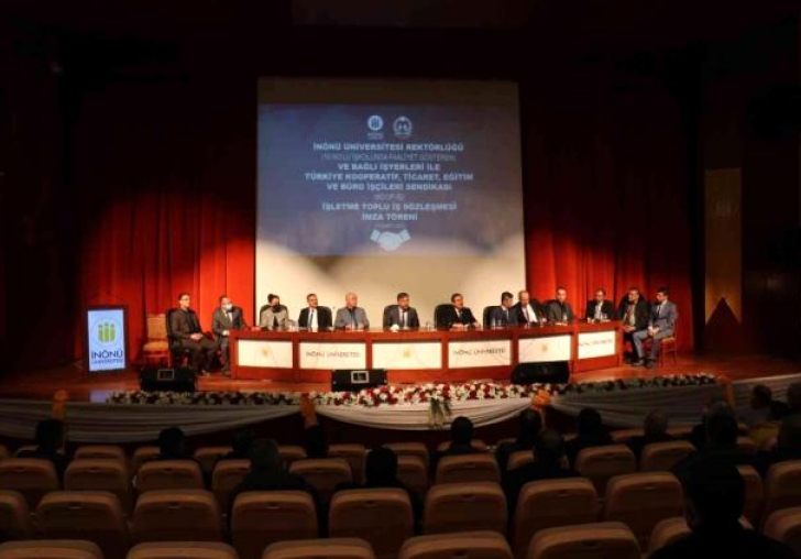 İnönü Üniversitesi'nde toplu iş sözleşmesi imzalandı