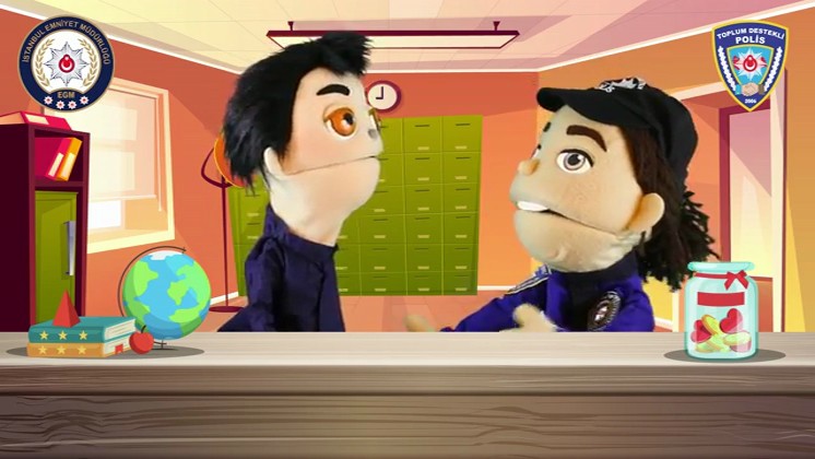 İstanbul Emniyet Müdürlüğü´nden, çocuklar için kuklalarla eğitici videolar
