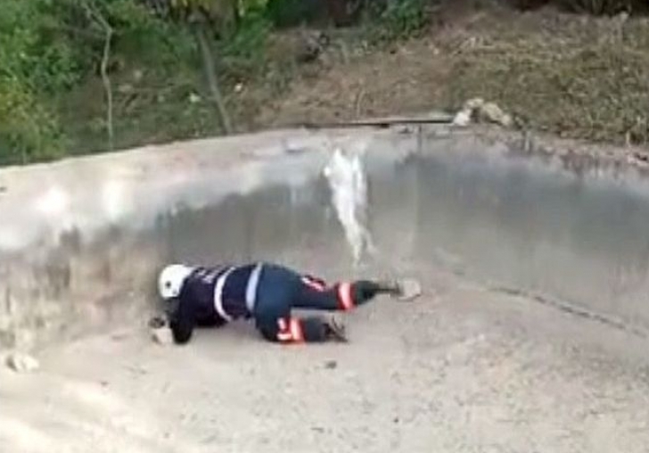 İtfaiyecinin Yavru Yaban Domuzlarıyla Kovalamacası