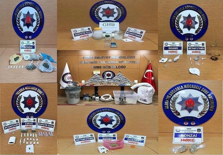 İzmir´de uyuşturucu operasyonları: 19 tutuklama
