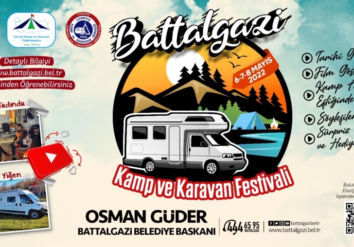 KAMP VE KARAVAN TUTKUNLARI BATTALGAZİDE BULUŞUYOR