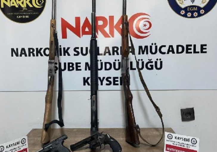 Kayseri'de uyuşturucuya 5 gözaltı