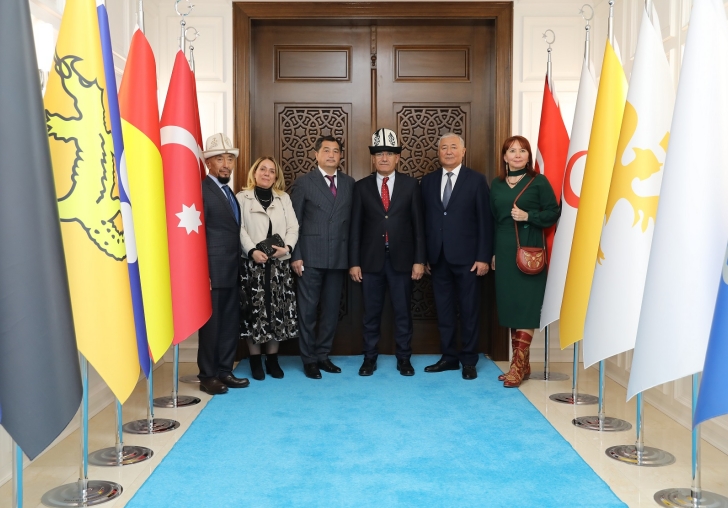 KIRGIZİSTAN HEYETİNDEN BAŞKAN GÜDERE KARDEŞLİK ZİYARETİ