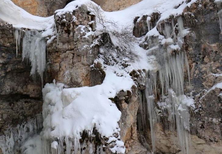 Levent Vadisi'nin Kış Manzarası: Buz Sarkıtları