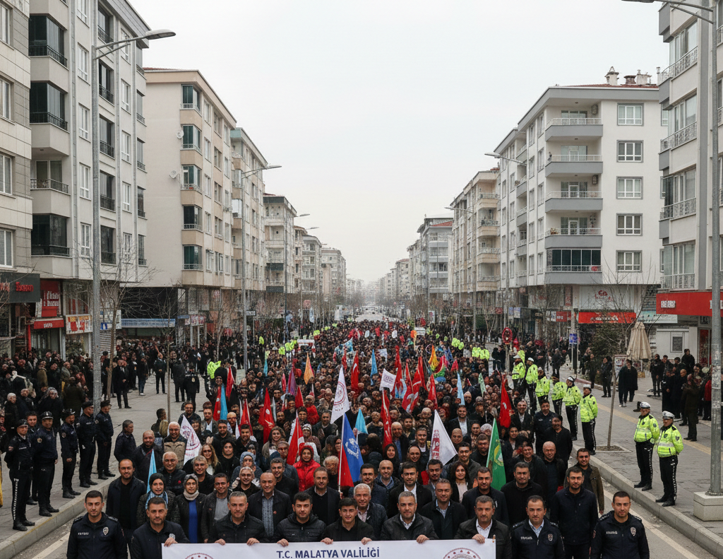 Malatya'da 2026 Yılı Etkinlik Alanları Belirlendi: İşte Toplanma ve Yürüyüş Güzergâhları