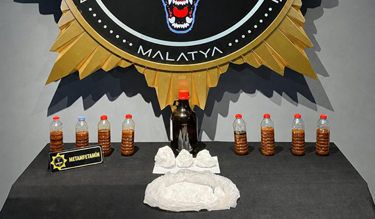 Malatya’da 4 kilo 875 Gram Metamfetamin Ele Geçirildi
