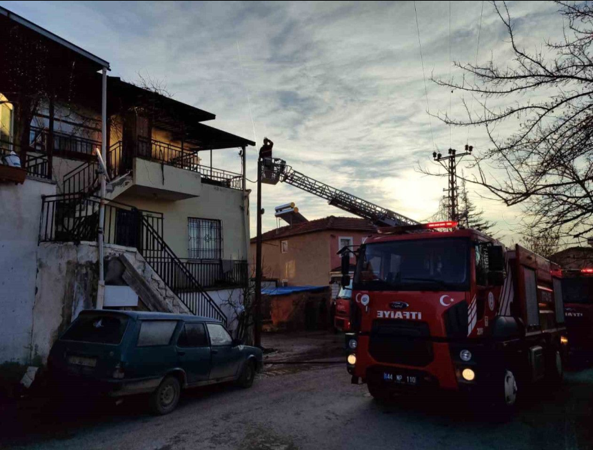 Malatya’da Ev Yangını!