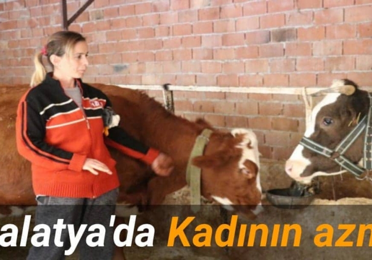 Malatyada kadının azmi