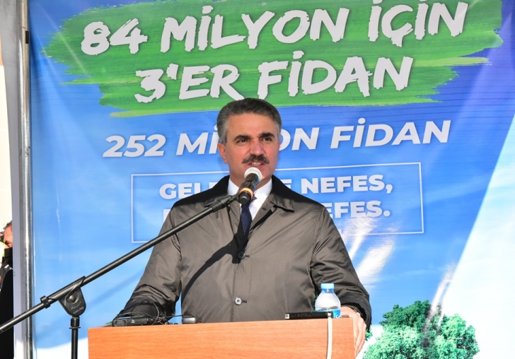 Malatyada Milli Ağaçlandırma Günü Münasebetiyle Fidan Dikme Etkinliği Düzenlendi