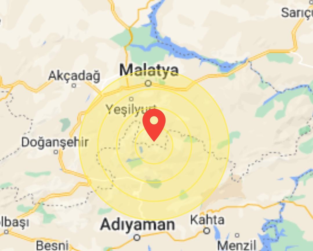 Malatya'ya 6 Büyüklüğünde Deprem Uyarısı