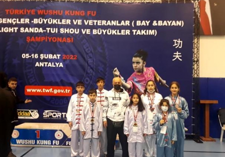 Malatyalı Wushu Kung Fu sporcuları 45 madalya ile dönüyor