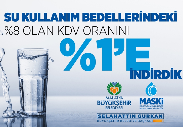 MASKİ, SU FİYATLARINDA KDV İNDİRİMİ YAPTI