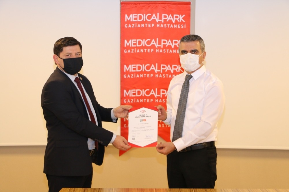 Medical Park Gaziantep ´TSE Covid-19 güvenli üretim´ belgesinin sahibi oldu

