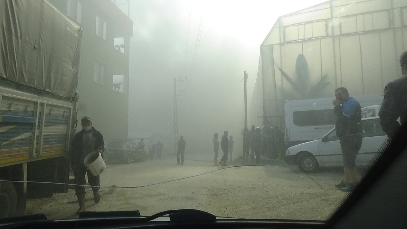 Mersin´de muz sarartma tesisinde yangın
